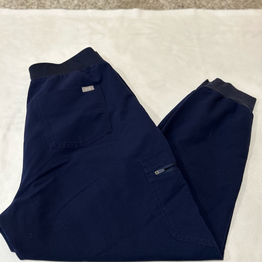 Figs Navy Blue Zamora Jogger Scrub Pants